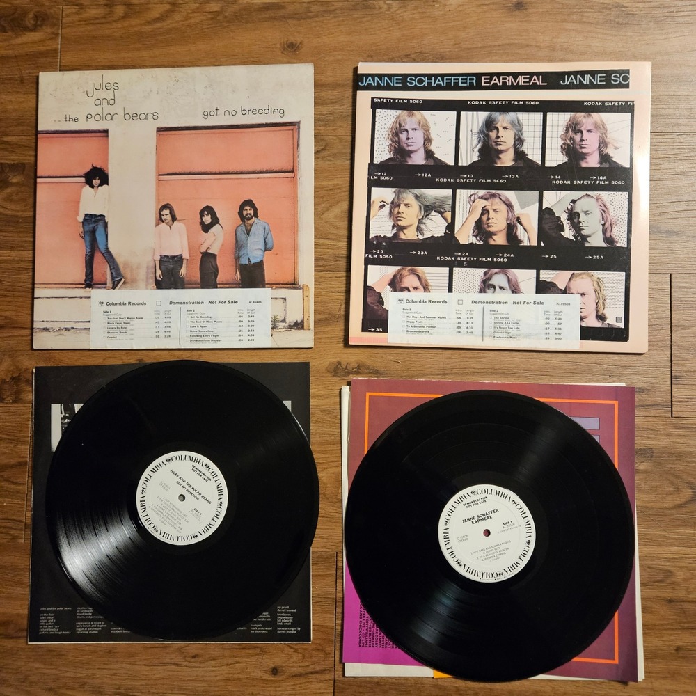 Lot of 2 Jules & Polar Bears / Janne Schaffer 1978‎ JC 35601 35508 LP Promo VG+